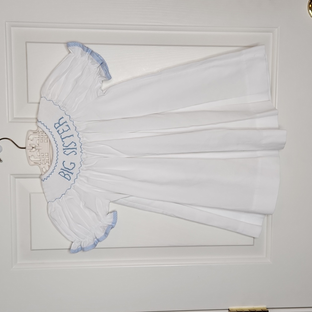 Southern Sunshine Smocked Big Sister Dress Size 18M